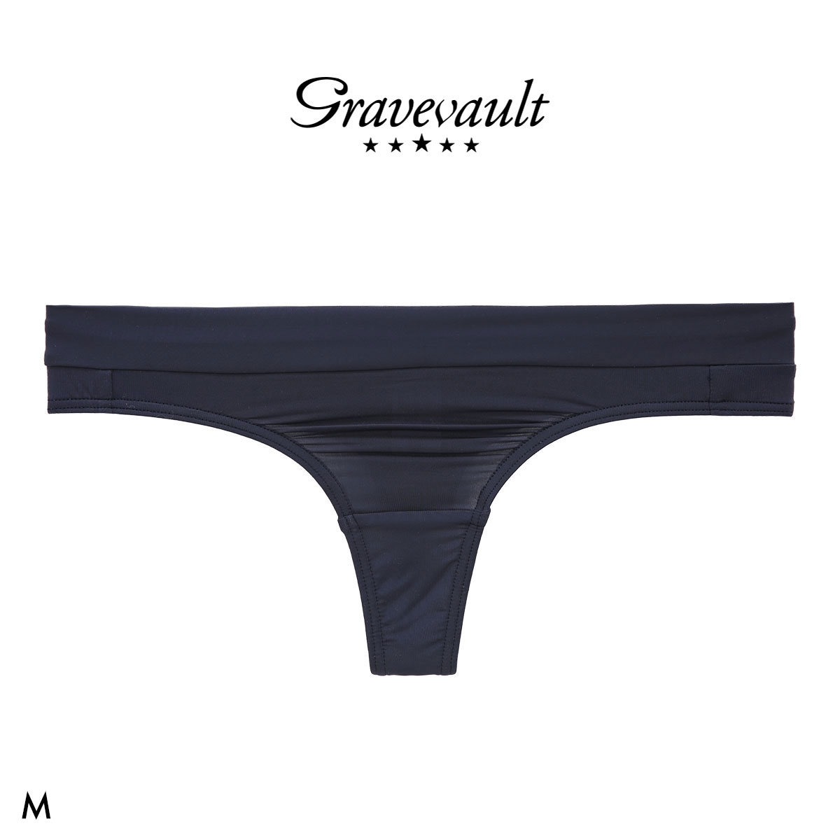 グレイブボールト PLAIN Thong Tバックショーツ レディース ソング タンガ ペア Gravevault(NV-ネイビー-M)