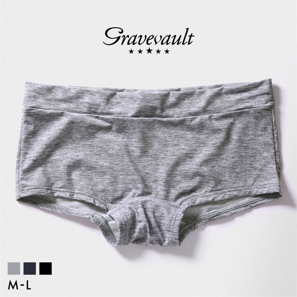 グレイブボールト PLAIN Shorty ボクサーショーツ レディース ショーツ ボーイレングス ローライズ ペア Gravevault