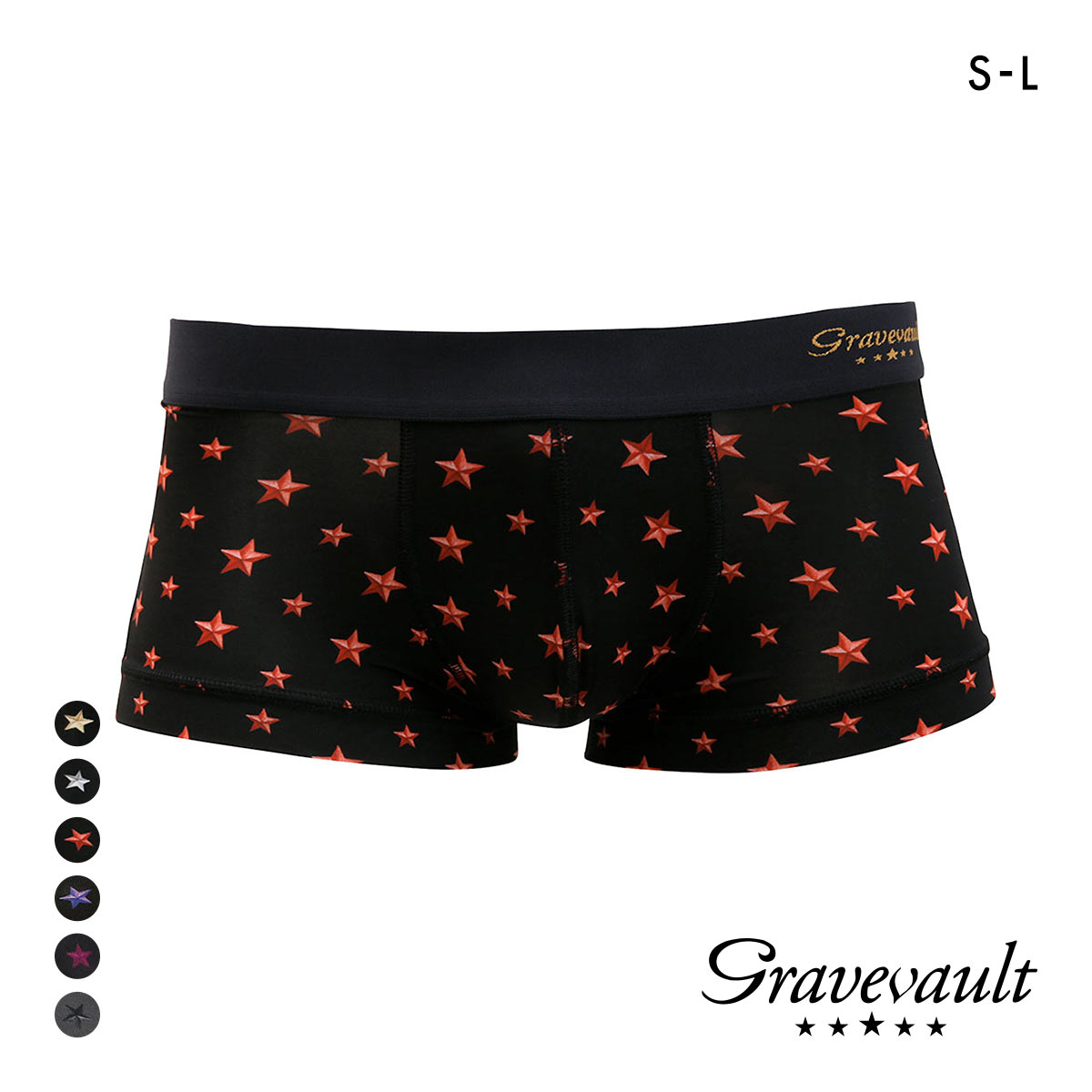 グレイブボールト Gravevault STAR STUDS ローライズボクサー