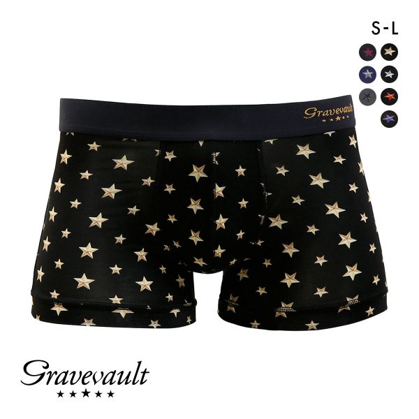 グレイブボールト Gravevault　STAR STUDS ショートボクサーパンツ SML 3051212