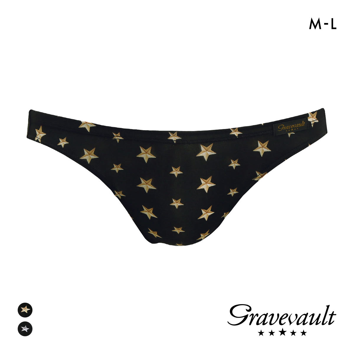 グレイブボールト Gravevault STAR STUDS ビキニ ブリーフ ML 3051215