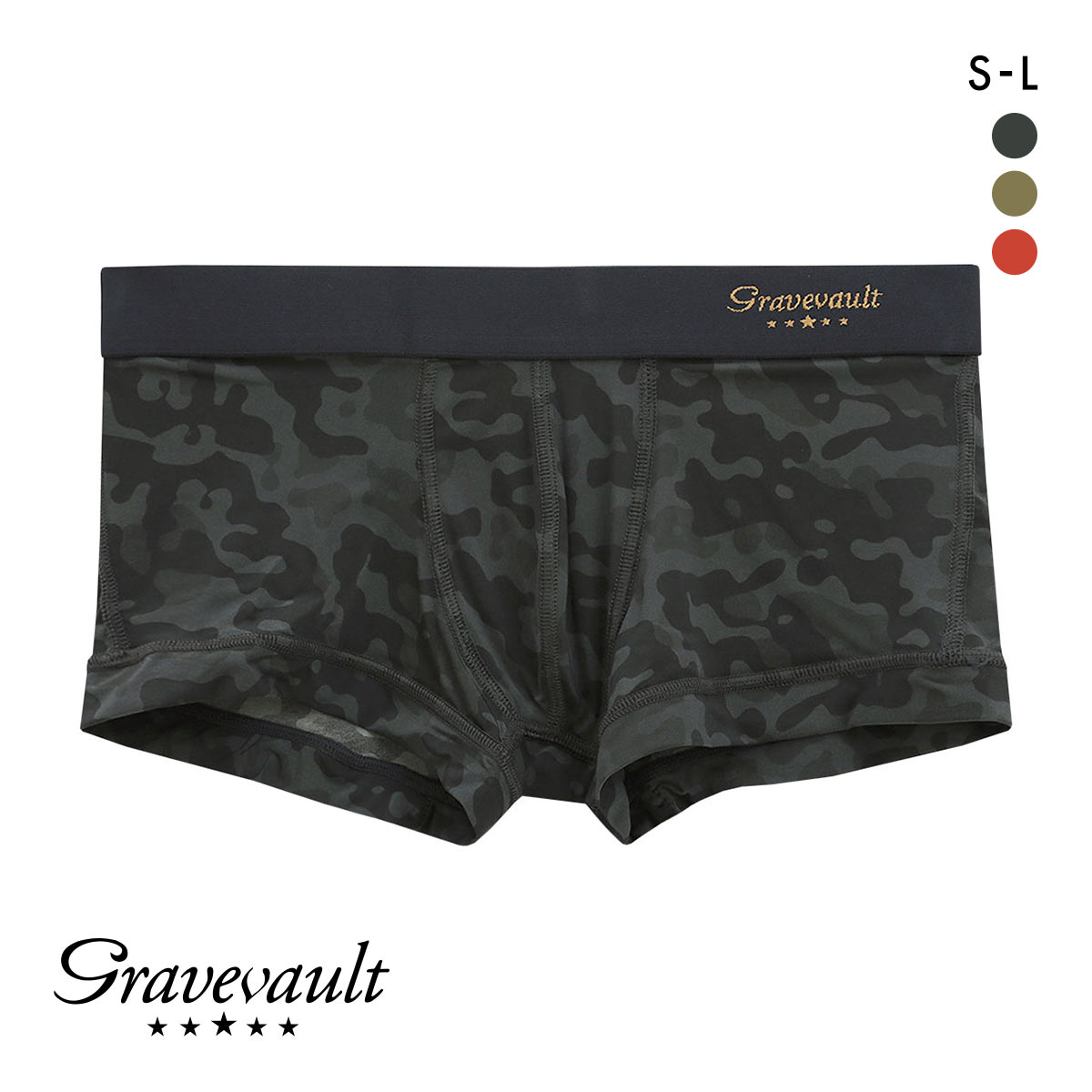 グレイブボールト Gravevault RIDOLE ローライズボクサーパンツ SML 3051291(BK-ブラック-S)