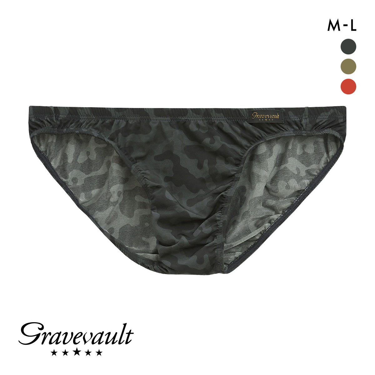 グレイブボールト Gravevault RIDOLE ビキニ ブリーフ ML 3051295(BK-ブラック-M)