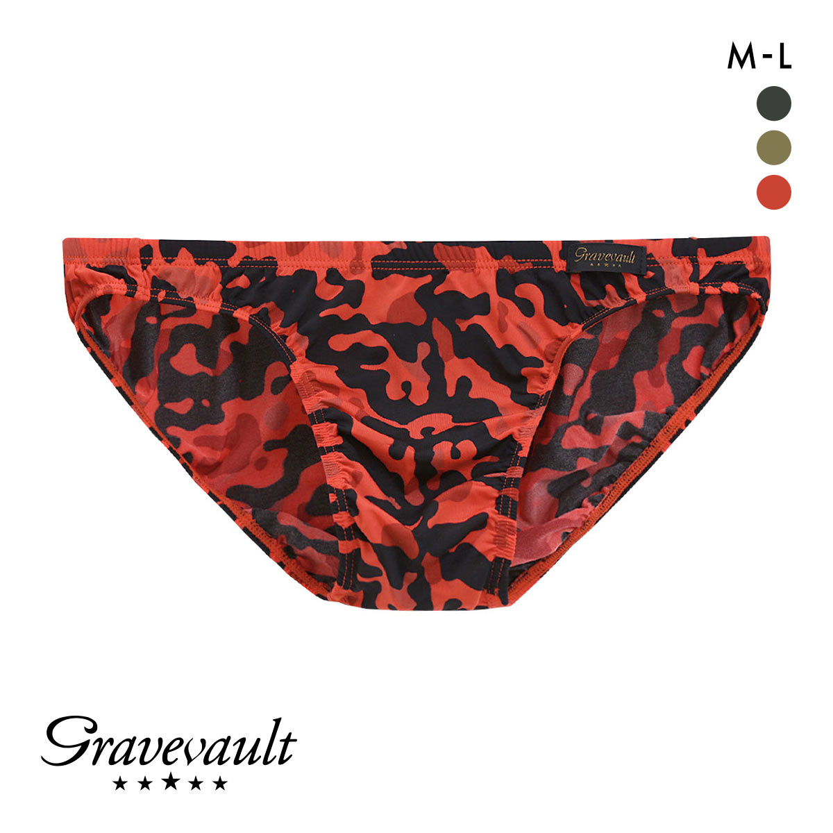 グレイブボールト Gravevault RIDOLE ビキニ ブリーフ ML 3051295(RE-レッド-M)