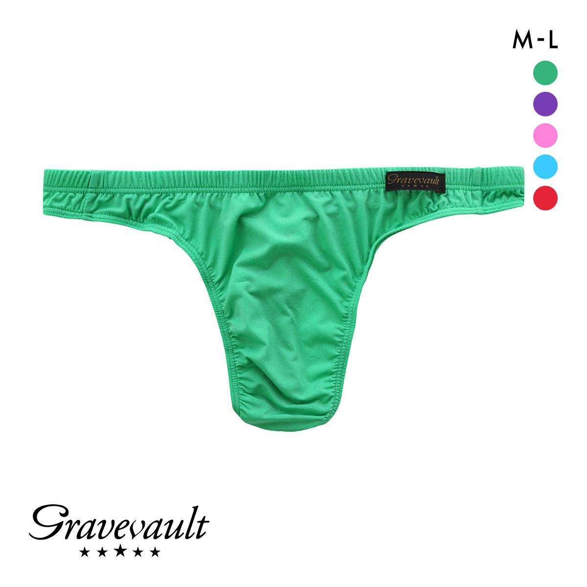 グレイブボールト Gravevault PLAIN Primary colors ビキニ Tバック ML 3051416(GR-グリーン-M)