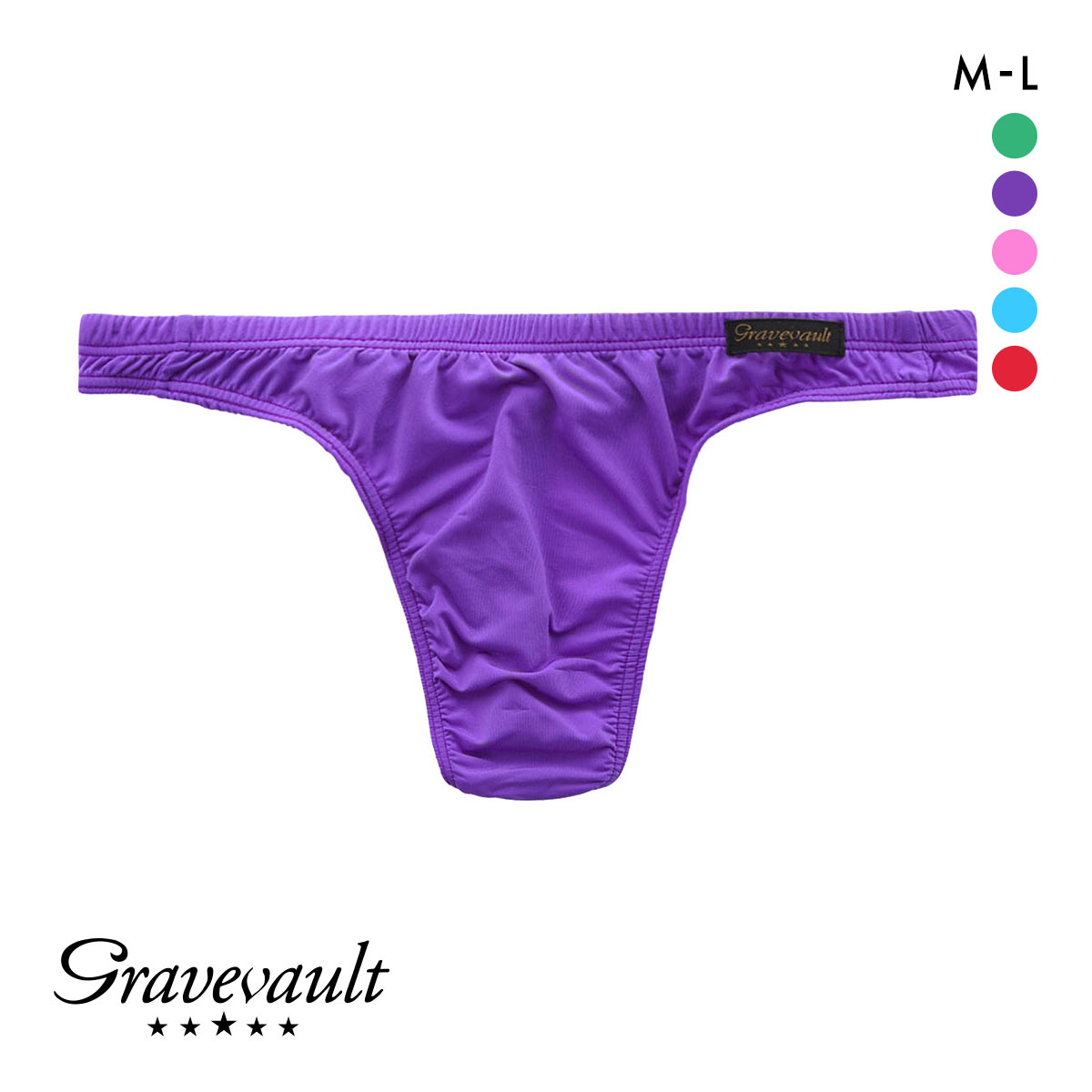 グレイブボールト Gravevault PLAIN Primary colors ビキニ Tバック ML 3051416(PU-パープル-M)
