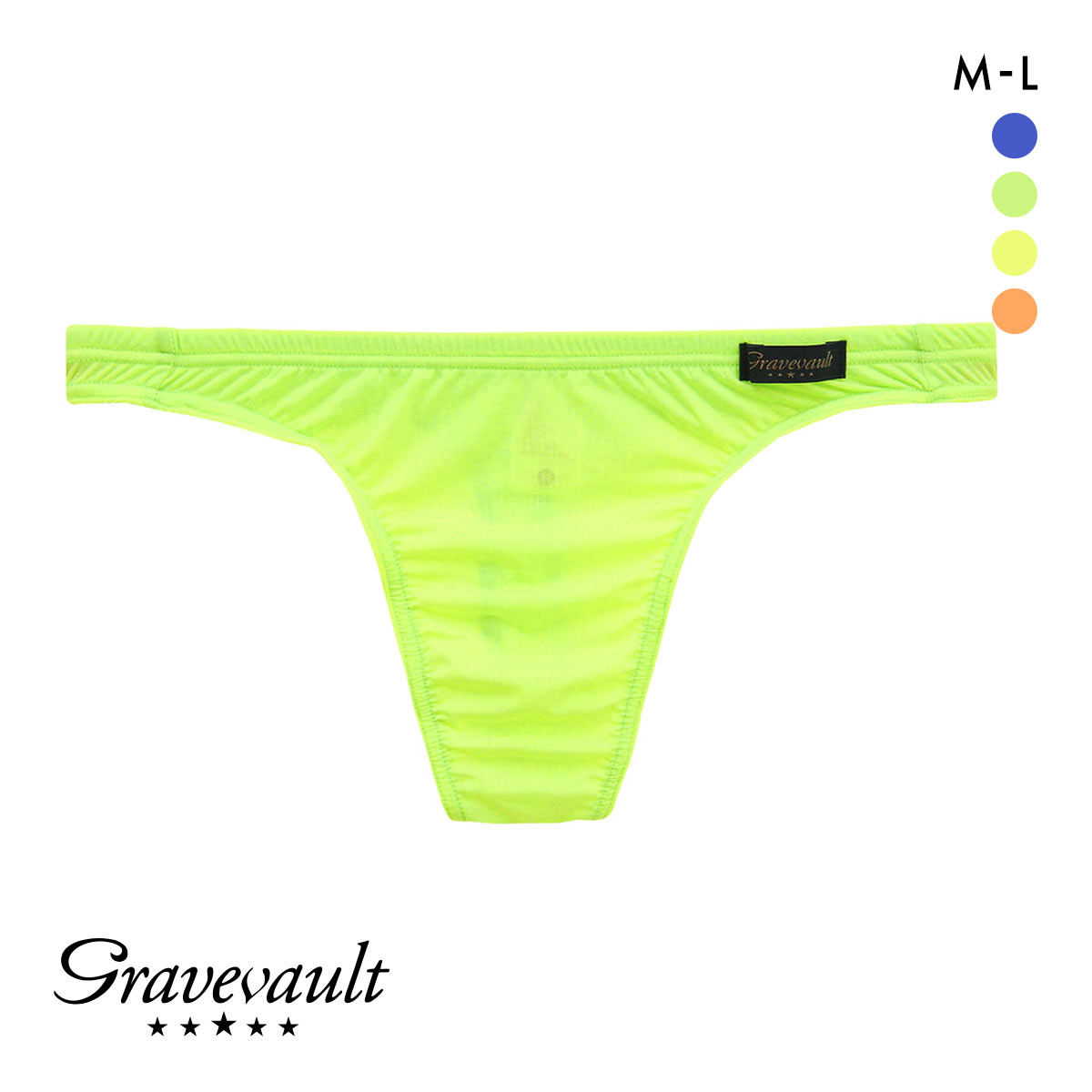 グレイブボールトGravevault PLAIN NEON colors ビキニ Tバック ML 3051466(GR-グリーン-M)