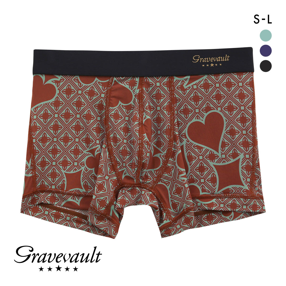 グレイブボールト Gravevault Final Trump Card ショートボクサーパンツ SML(MI-ミント-S)