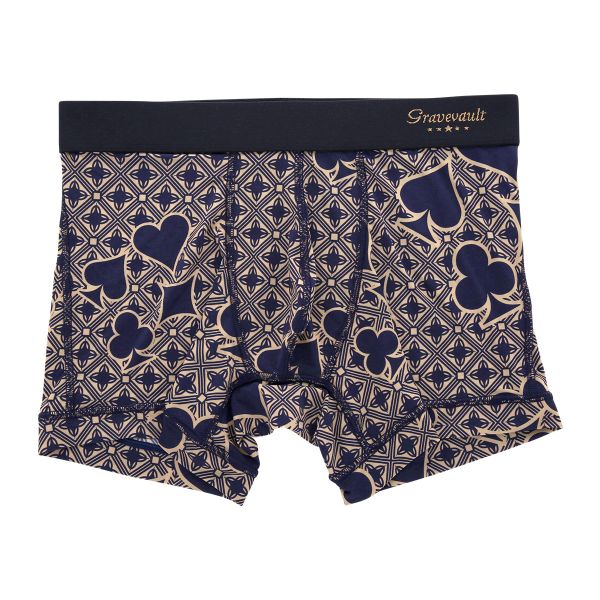 グレイブボールト Gravevault×SHIROHATO 別注 限定カラー Final Trump card ボクサーパンツ ショート メンズ 前とじ S M L XL(ECR-エクリュ-S)