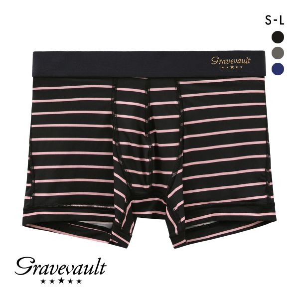 33%OFF グレイブボールト Gravevault BORDER ショートボクサーパンツ SML 33%OFF グレイブボールト Gravevault BORDER ショートボクサーパンツ SML