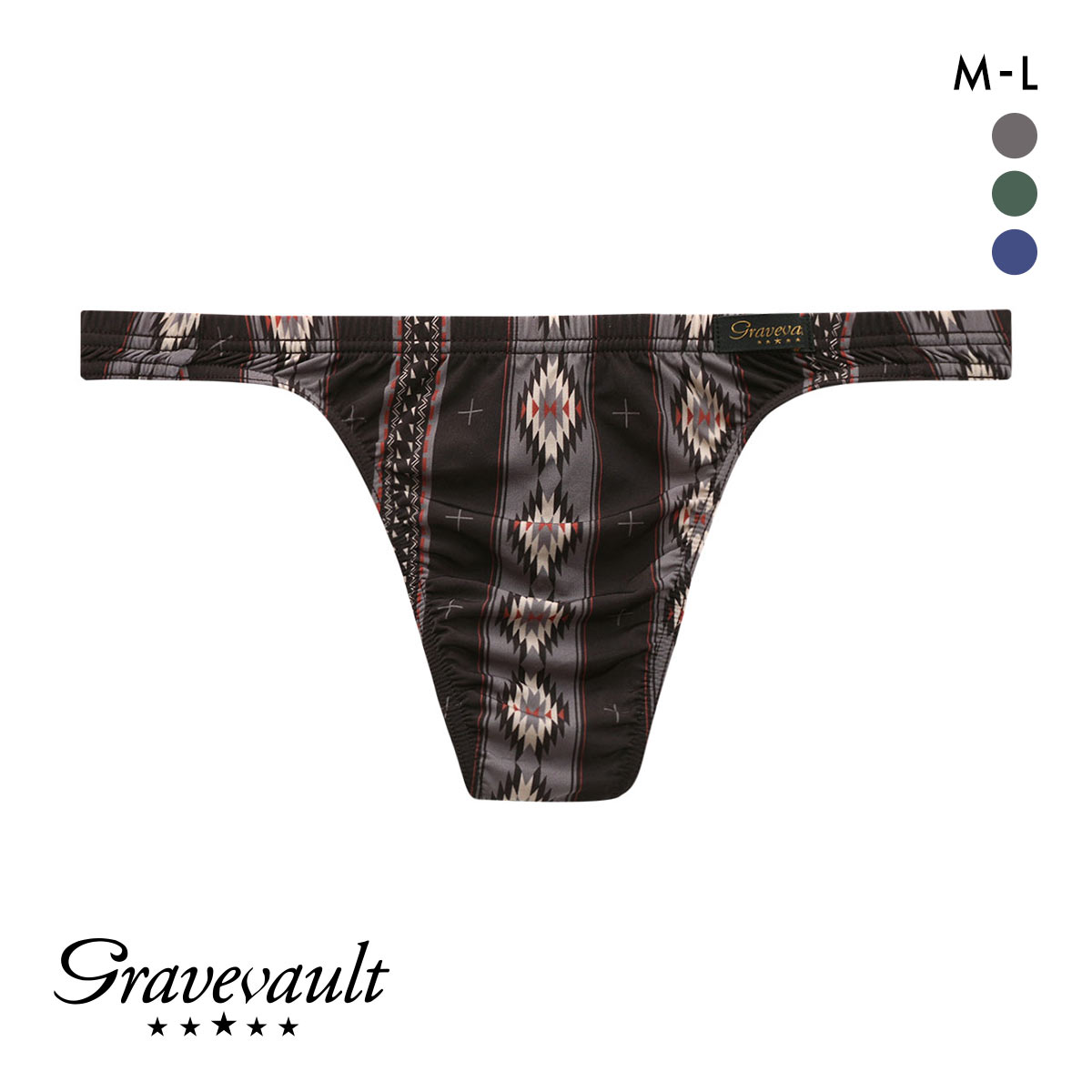 グレイブボールト Gravevault native Tバック ビキニ ブリーフ ML(GY-グレー-M)