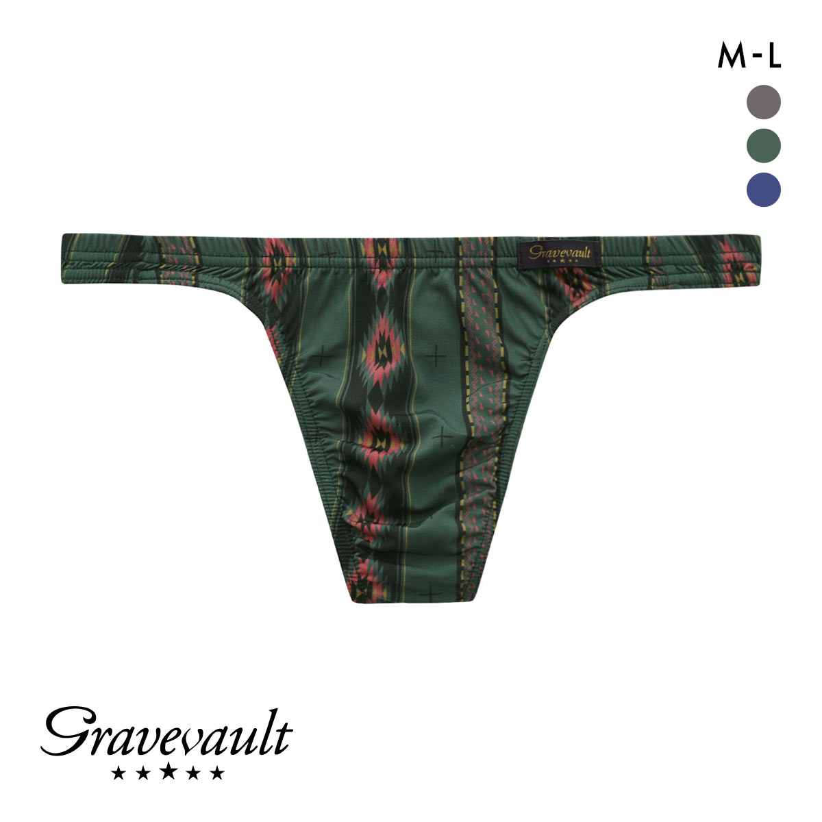 グレイブボールト Gravevault native Tバック ビキニ ブリーフ ML(GR-グリーン-M)