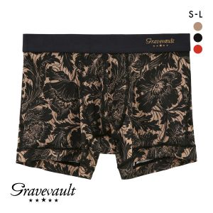グレイブボールト Gravevault FLOWER ショート ボクサーパンツ メンズ 前とじ S M L
