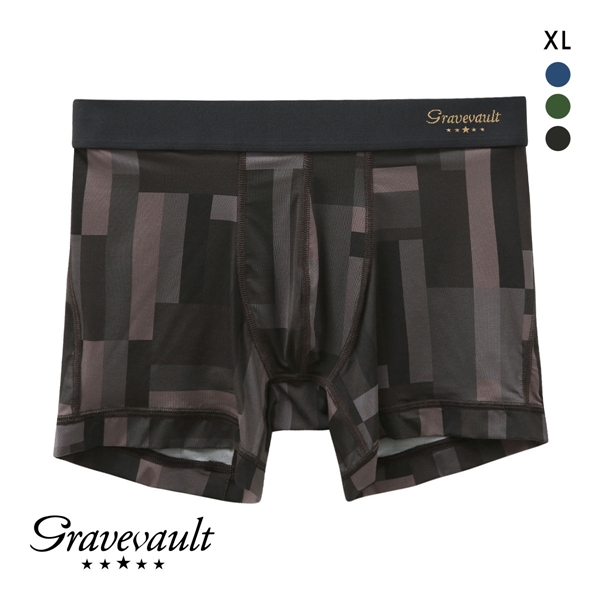 グレイブボールト Gravevault Modern Camou ショートボクサーパンツ メンズ 前閉じ XL