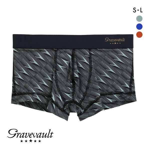 グレイブボールト Gravevault DOMINO ボクサーパンツ ローライズ メンズ 前とじ S M L