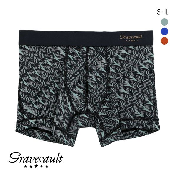 グレイブボールト Gravevault DOMINO ボクサーパンツ ショート メンズ 前とじ S M L