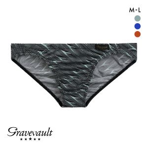 グレイブボールト Gravevault DOMINO フルバック ビキニ ブリーフ メンズ 前とじ M L