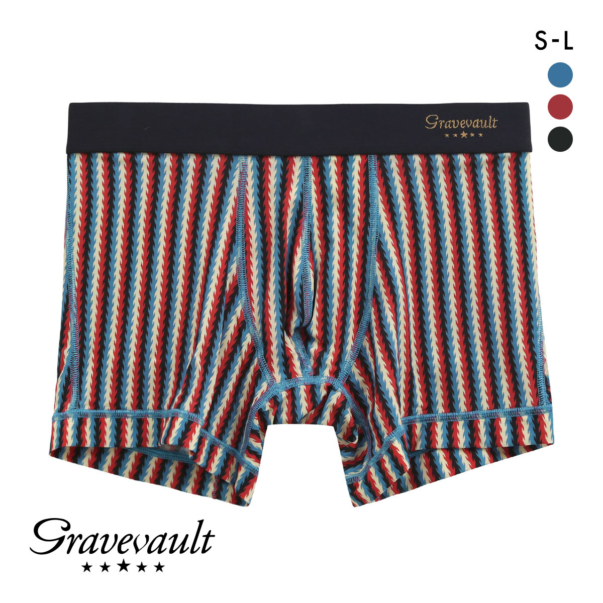 グレイブボールト Gravevault FOREST ショートボクサーパンツ SML メンズ 前閉じ 日本製(GR-グリーン-S)