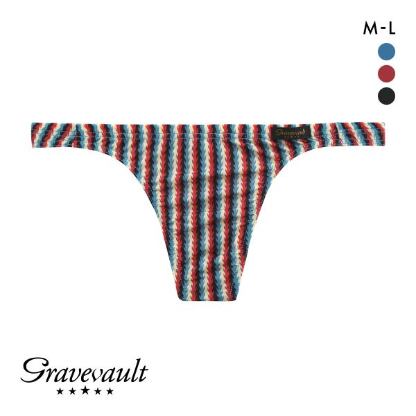 グレイブボールト Gravevault FOREST Tバック ビキニ ML タンガ ソング メンズビキニ 前閉じ 日本製