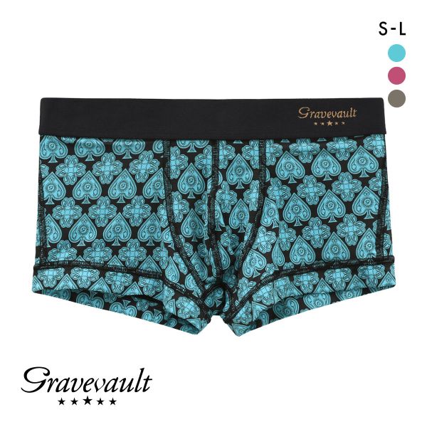 グレイブボールト Gravevault SUIT ローライズボクサーパンツ SML メンズ 前閉じ 日本製