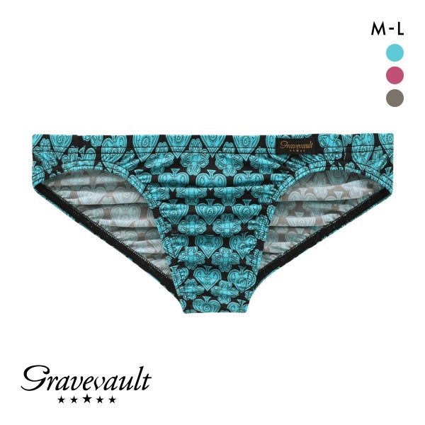 グレイブボールト Gravevault SUIT ビキニ ブリーフ  フルバック ML メンズ 前閉じ 日本製