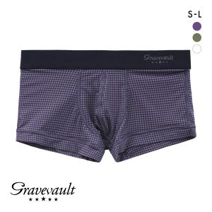 グレイブボールト Gravevault Houndstooth ローライズボクサーパンツ SML メンズ 前閉じ 日本製