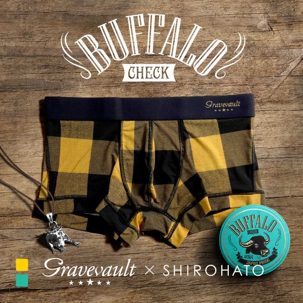 53%OFF グレイブボールト Gravevault×SHIROHATO 別注 限定カラー Buffalo Check ローライズボクサーパンツ メンズ 前とじ S M L 53%OFF グレイブボールト Gravevault×SHIROHATO 別注 限定カラー Buffalo Check ローライズボクサーパンツ メンズ 前とじ S M L
