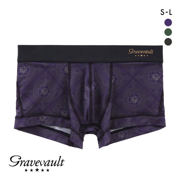 グレイブボールト Gravevault LANDMARK ローライズ ボクサーパンツ SML メンズ 前閉じ 日本製