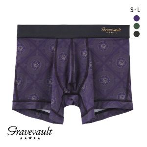 グレイブボールト Gravevault LANDMARK ショート ボクサーパンツ SML メンズ 前閉じ 日本製