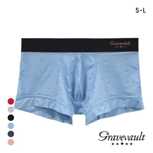 グレイブボールト STAR STUDS ローライズ ボクサーパンツ SML メンズ 前閉じ 日本製 Gravevault 国産