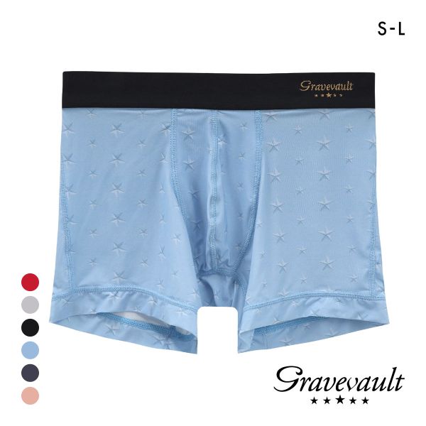 グレイブボールト STAR STUDS ショート ボクサーパンツ SML メンズ 前閉じ 日本製 Gravevault 国産