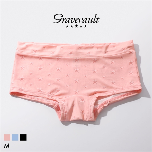グレイブボールト STAR STUDS Shorty ボクサーショーツ レディース ショーツ ボーイレングス ローライズ ペア 単品 Gravevault