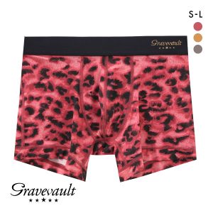 グレイブボールト LEOPARD ショート ボクサーパンツ SML メンズ 前閉じ 日本製 Gravevault 国産