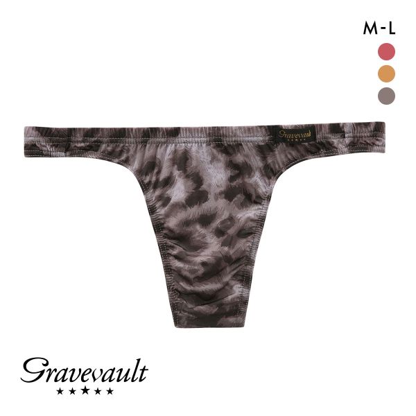 グレイブボールト LEOPARD Tバック ビキニ ML メンズ 前閉じ 日本製 Gravevault 国産