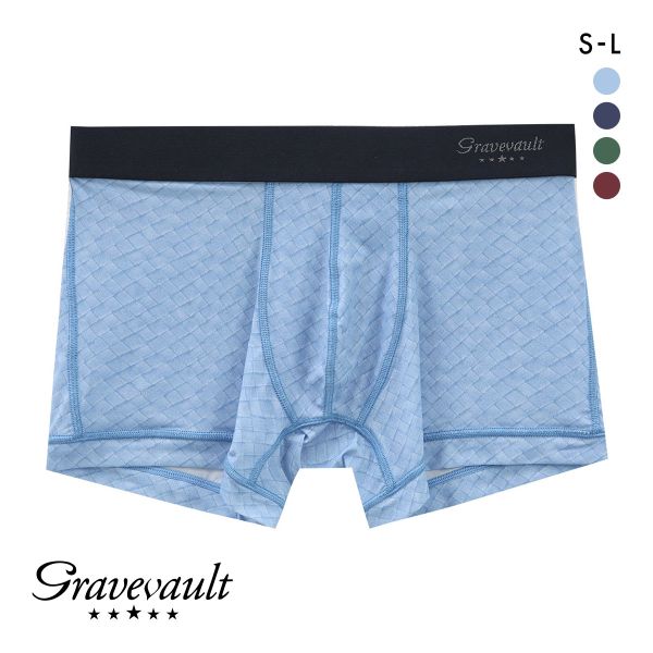 グレイブボールト INTRECCIATO ショート ボクサーパンツ SML メンズ 前閉じ 日本製 Gravevault 国産