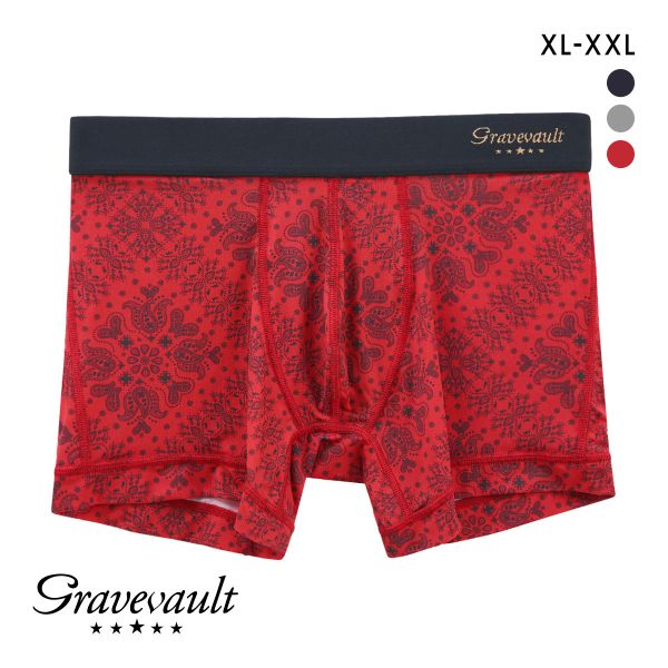 グレイブボールト Bandana ショート ボクサーパンツ XL XXL メンズ 前閉じ 日本製 Gravevault 国産