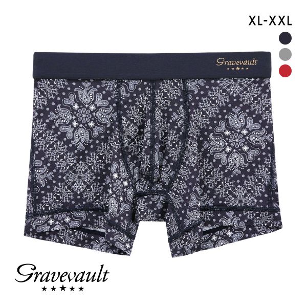 グレイブボールト Bandana ショート ボクサーパンツ XL XXL メンズ 前閉じ 日本製 Gravevault 国産