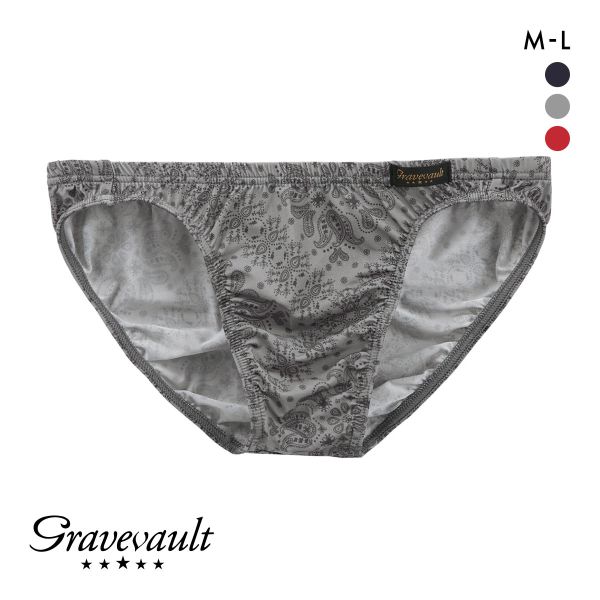 グレイブボールト Bandana ビキニ ブリーフ フルバック ML メンズ 前閉じ 日本製 Gravevault 国産
