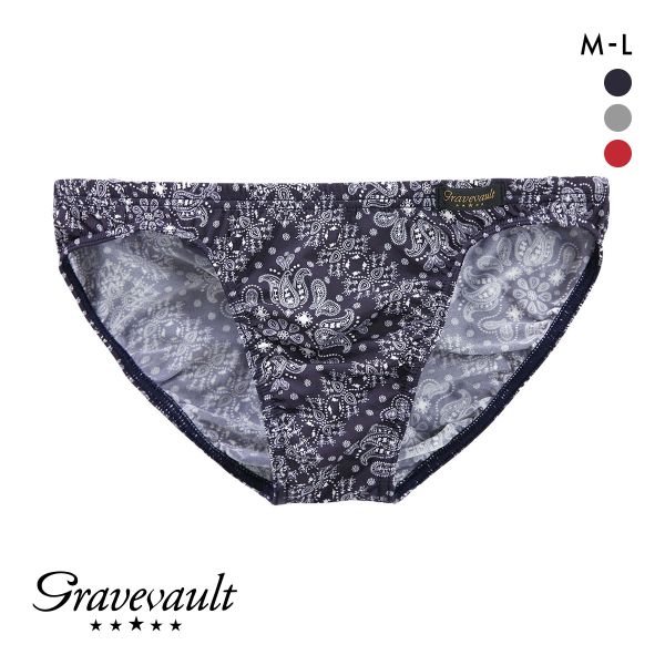 グレイブボールト Bandana ビキニ ブリーフ フルバック ML メンズ 前閉じ 日本製 Gravevault 国産