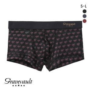 グレイブボールト LOVE プリント ローライズボクサーパンツ SML メンズ 前閉じ 日本製 Gravevault