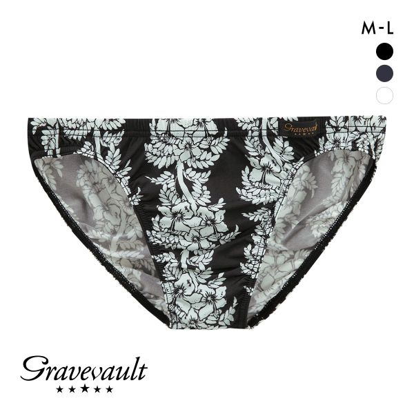 グレイブボールト aloha ビキニ ブリーフ フルバック ML メンズ 前閉じ 日本製 Gravevault 国産
