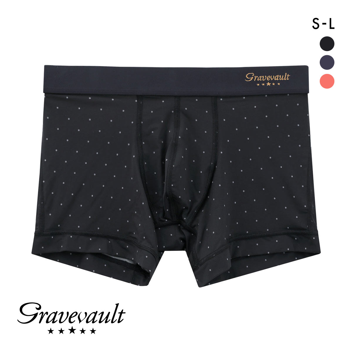グレイブボールト mizutama ショート ボクサーパンツ SML メンズ 前閉じ 日本製 Gravevault 国産(BK-ブラック-S)