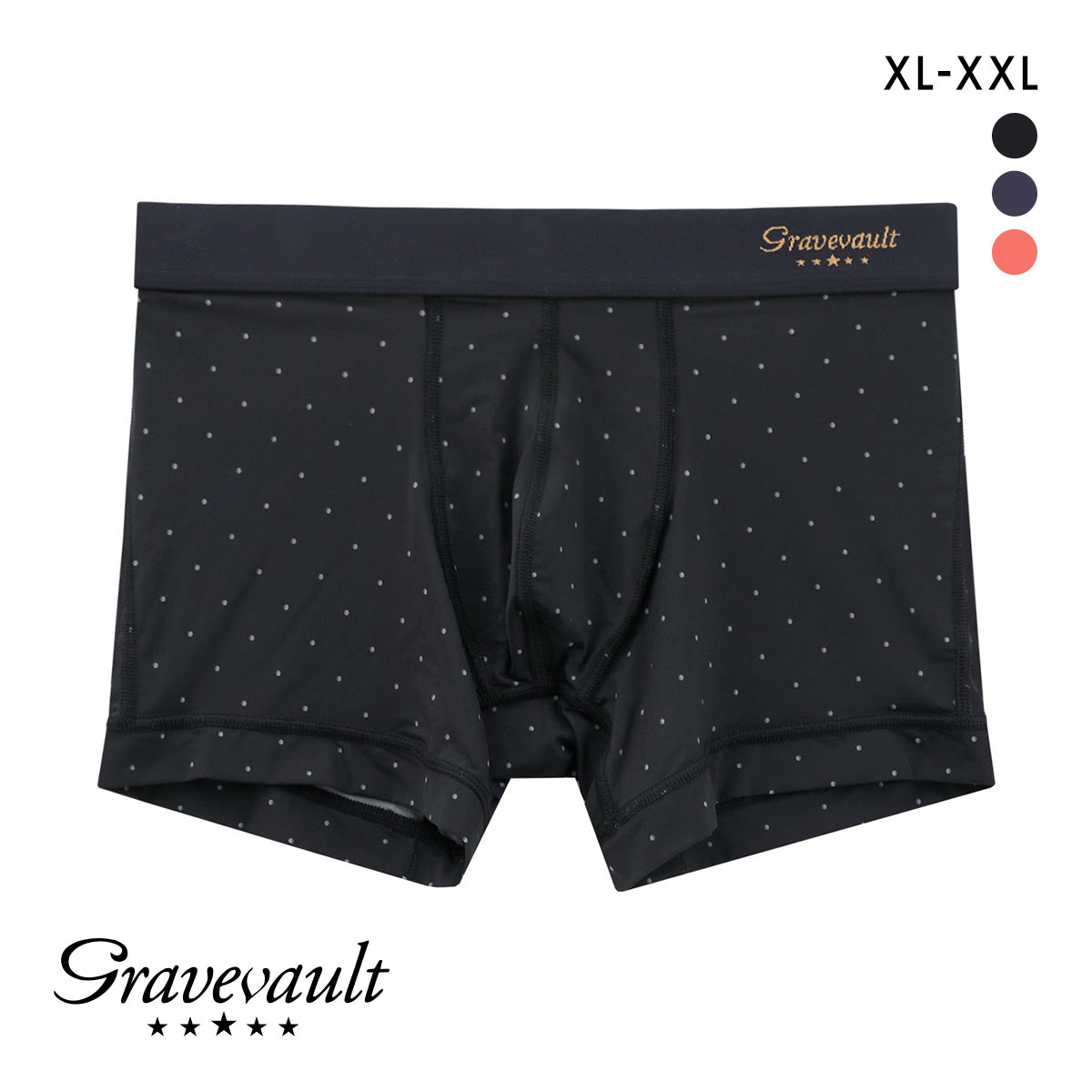 グレイブボールト mizutama ショート ボクサーパンツ SML メンズ 前閉じ 日本製 Gravevault 国産(BK-ブラック-XL)