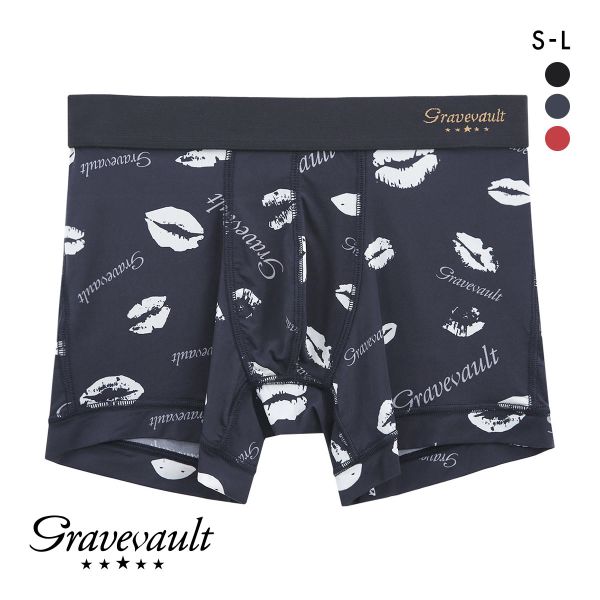 グレイブボールト Kiss ショート ボクサーパンツ SML メンズ 前閉じ 日本製 Gravevault 国産