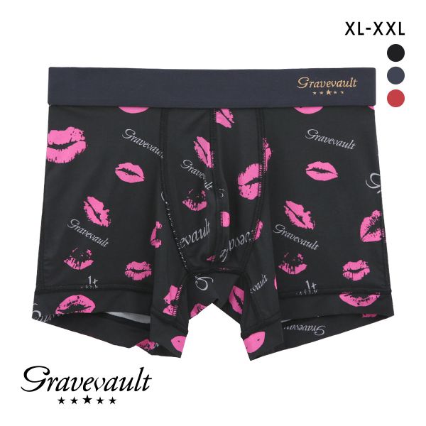 グレイブボールト Kiss ショート ボクサーパンツ XL XXL 大きいサイズ メンズ 前閉じ 日本製 Gravevault 国産