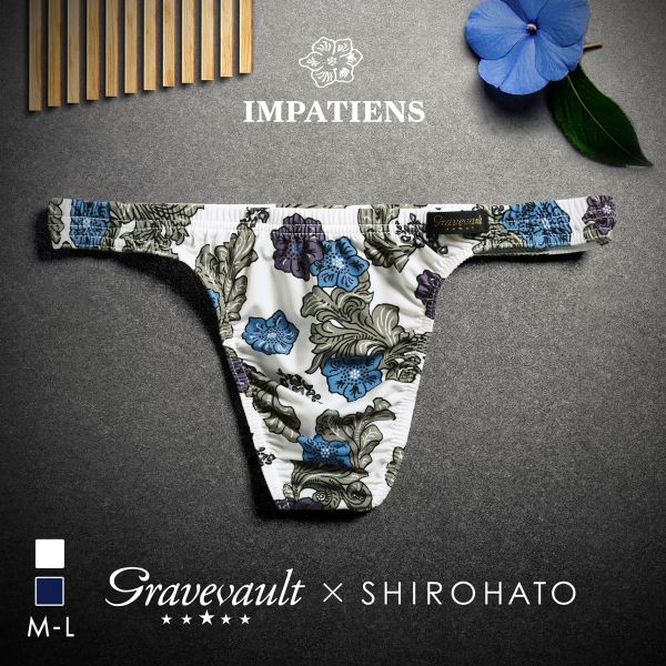 グレイブボールト Gravevault×SHIROHATO 別注 限定カラー Impatients Tバック ビキニ  ML メンズ 前とじ 3052436S