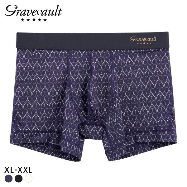 グレイブボールト Gravevault Gift ボクサーパンツ ショート メンズ 前とじ XL 大きいサイズ