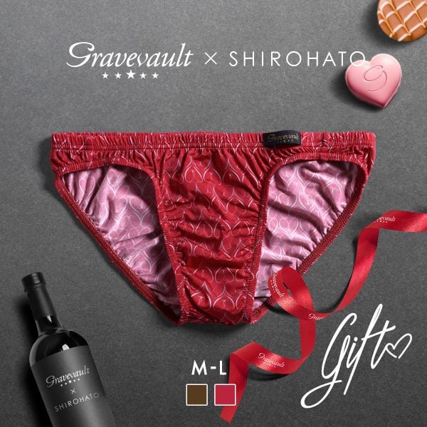 グレイブボールト Gravevault×SHIROHATO 別注 限定カラー GIFT フルバック ビキニ  M L ブリーフ メンズ 前とじ