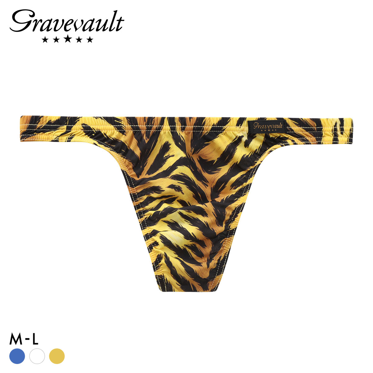 グレイブボールト Fuujin Tバック ビキニ メンズ Gravevault 日本製(YE-イエロー-M)