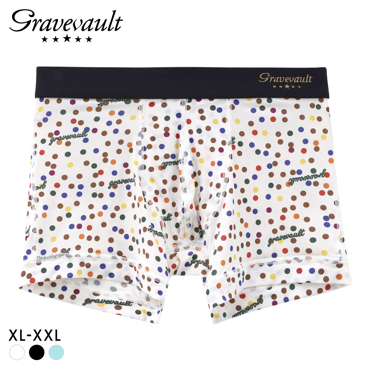 グレイブボールト Dot ショート ボクサーパンツ XL XXL メンズ Gravevault 大きいサイズ 日本製